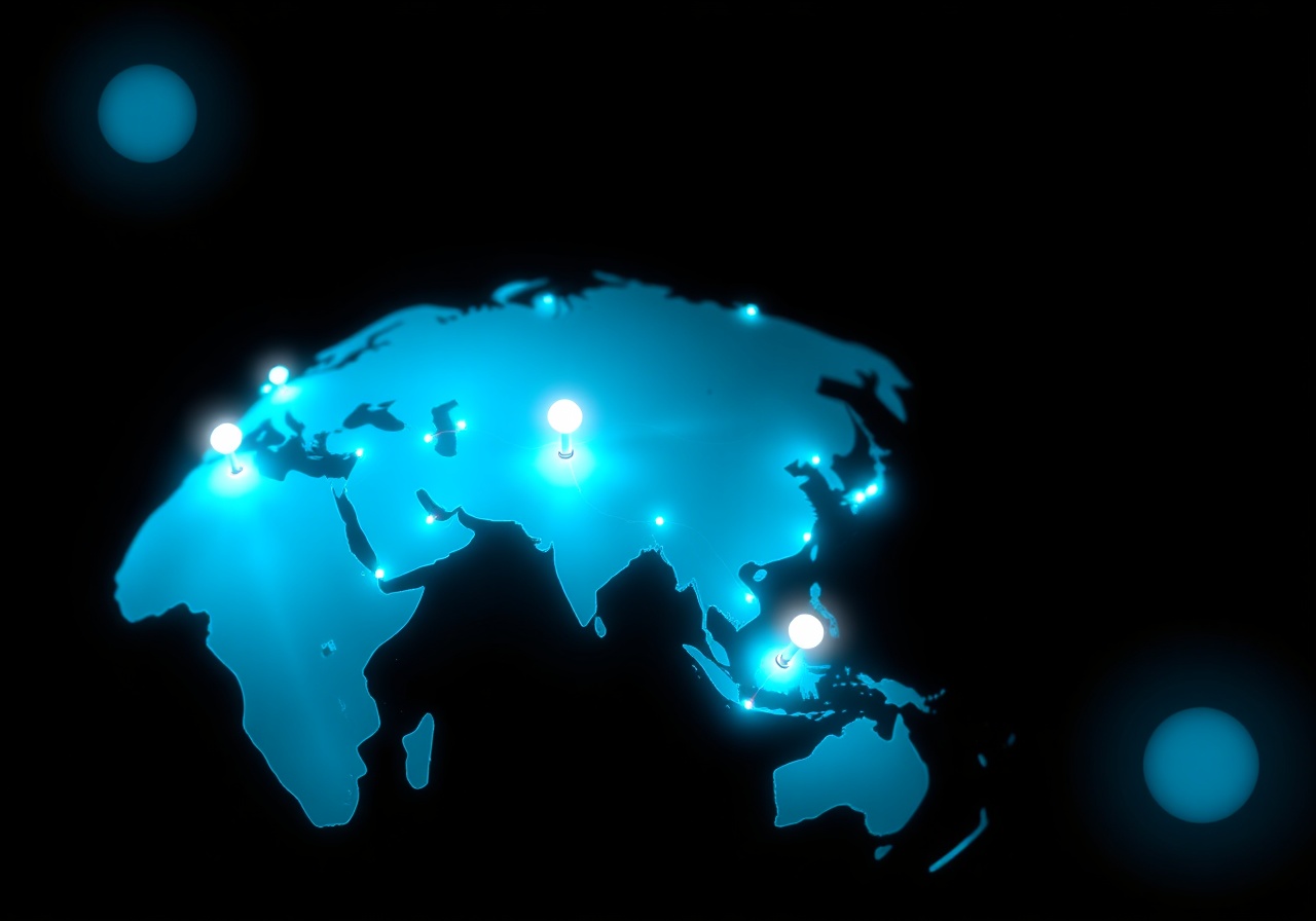 StatusPulse global monitoring node distribution map highlighting active probe servers across North America, Europe, Asia-Pacific, and South America